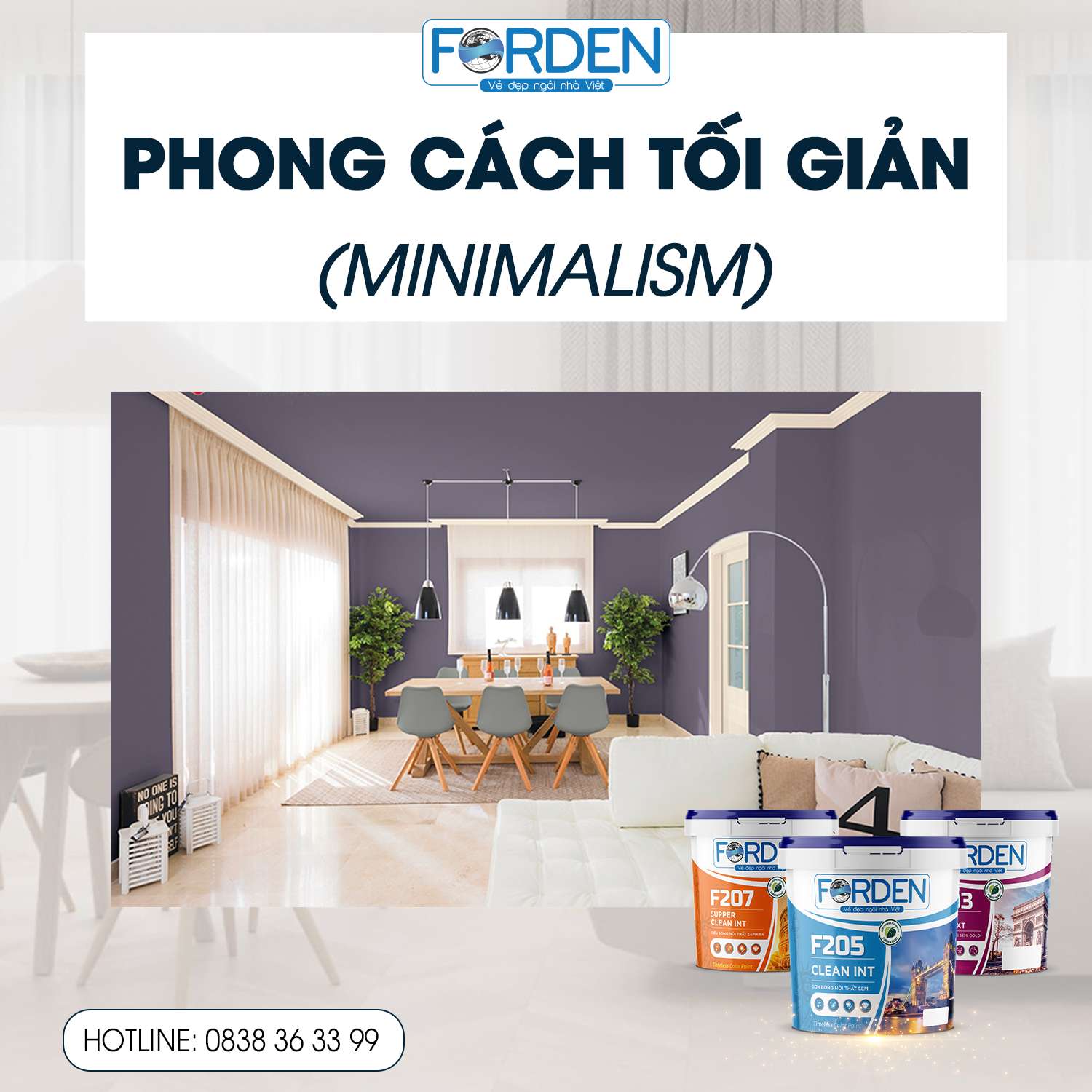 Trang trí nội thất theo phong cách tối giản – Minimalism
