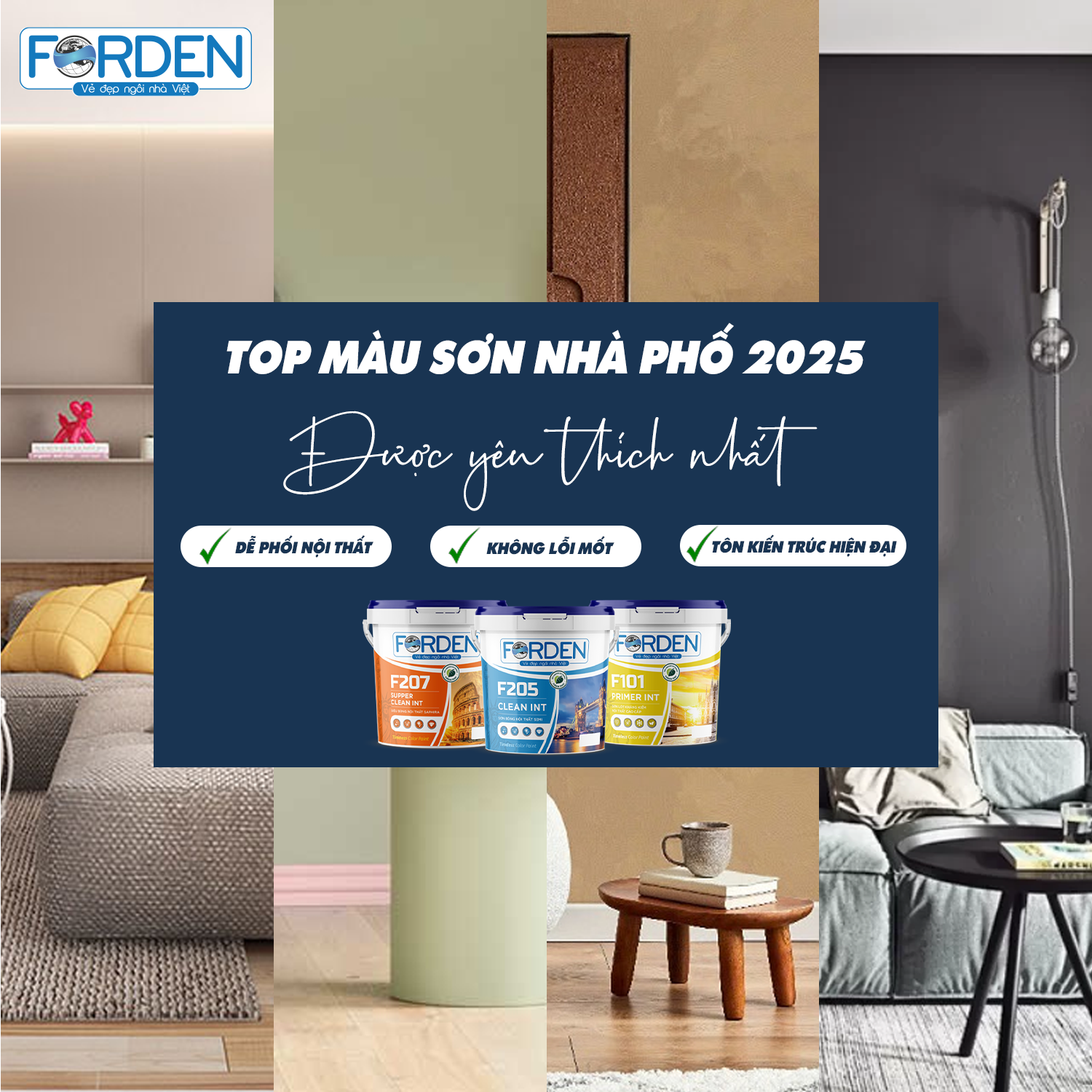 TOP MÀU SƠN NHÀ PHỐ 2025 ĐƯỢC YÊU THÍCH NHẤT – XU HƯỚNG SƠN NGOẠI THẤT HIỆN ĐẠI